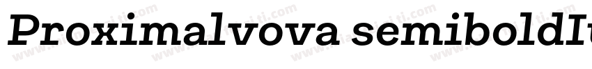 Proximalvova semiboldIt字体转换